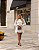 Vestido Curto Renda Branca de Manga - Imagem 4