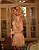 Vestido Curto Renda Nude de Manga - Imagem 3