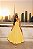 Vestido Midi Amarelo com Cinto - Imagem 1