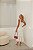 Vestido Midi Branco Bordados Cereja - Imagem 2