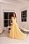 Vestido longo Plissado Amarelo Manteiga - Imagem 1