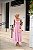 Vestido Midi Rosa Crepe com Laço nas Costas - Imagem 3