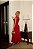 Vestido Midi Liso com Laços Costas Vermelho - Imagem 2