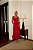 Vestido Midi Liso com Laços Costas Vermelho - Imagem 1