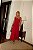 Vestido Midi Liso com Laços Costas Vermelho - Imagem 4