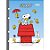 Refil Tiliflex para Caderno Argolado Colegial Snoopy – 80 Folhas - Imagem 3