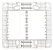 Conjunto Placa 4x4" 2 Postos Horizontais + Suporte Branco Linha B3 MARGIRIUS. Cod. 19435 - Imagem 3