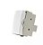 Módulo Interruptor Intermediário 10A 250V Branco Linha Sleek MARGIRIUS. Cod. 16057 - Imagem 1