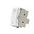 Módulo Interruptor Bipolar Simples 10A 250V Branco Linha Sleek MARGIRIUS. Cod. 16056 - Imagem 1