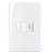 Conjunto Interruptor Pulsador Campainha 10A 250V 4x2" Branco Linha Sleek MARGIRIUS. Cod. 16008 - Imagem 1