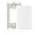 Conjunto Placa 4x2" Cega + Suporte Branco Linha Sleek MARGIRIUS. Cod. 16027 - Imagem 1