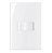 Conjunto Interruptor Simples 10A 250V 4x2" Branco Linha Sleek MARGIRIUS. Cod. 16017 - Imagem 1