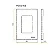 Conjunto Interruptor Paralelo 10A 250V 4x2" Branco Linha Sleek MARGIRIUS. Cod. 16015 - Imagem 3