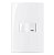 Conjunto Interruptor Simples com Luz 10A 250V 4x2" Branco Linha Sleek MARGIRIUS. Cod. 16016 - Imagem 1