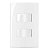 Conjunto 2 Interruptores Simples Separados 10A 250V 4x2" Branco Linha Sleek MARGIRIUS. Cod. 15825 - Imagem 1