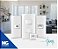 Conjunto 2 Tomadas Padrão Brasileiro 2P+T Separadas 10A 250V 4x2" Branco Linha Sleek MARGIRIUS. Cod. 16002 - Imagem 5