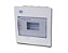 Quadro de distribuição de plástico de embutir para 8 minidisjuntores, tampa acrílica fumê, vazio, WDQ02, WEG. Cod. 11377482 - Imagem 1
