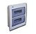 Quadro de distribuição de plástico de embutir para 24 minidisjuntores, tampa acrílica fumê, vazio, WDQ02, WEG. Cod. 11377486 - Imagem 1
