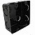 Caixa para interruptor 4x4 quadrada esmaltada preta, fundo fixo, STEEL. Cod. 30 - Imagem 1