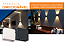 Luminária Arandela Direcionável, Preta,  Led 4W 3000K IP65. GALAXY LED. Cod 9498 - Imagem 5