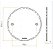 Placa Redonda 4'' Branca. linha Sleek. MARGIRIUS. Cod. 16028 - Imagem 4