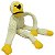 Brinquedo de  Pelúcia Sonoro Macaco Branco. SAVANA. Cod DOG349 - Imagem 1