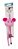 Brinquedo vareta porquinho rosa. SAVANA. Cod. CAT043RO - Imagem 4