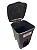 Lixeira pedal 17l preto. INJEPLASTEC.Cod.250610 - Imagem 3