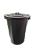Cesto fechado de lixo 35l preto. INJEPLASTEC. Cod. 13410 - Imagem 1