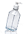 Saboneteira plástica de mesa, transparente, 500ml. Cod. 8G97VFXDN - Imagem 2