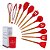 Kit 12 Pecas Utensilios De Cozinha Completo Silicone Cabo Em Madeira Espatula Pegador Concha - Imagem 3