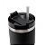 COPO TERMICO PAREDE DUPLA SLIMTERM COM BASE ERGONOMICA E CANUDO PRETO 590ML - Imagem 2