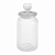 POTE DE VIDRO CORACAO 1250 ML COM TAMPA HERMETICA - Imagem 1