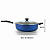 Frigideira Wok 30 Cm Com Antiaderente Teflon E Tampa de Vidro 5.9 Litros (Azul e Preto) - Imagem 4