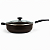 Frigideira Wok 30 Cm Com Antiaderente Teflon E Tampa de Vidro 5.9 Litros Preto. - Imagem 1