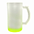 Caneca de Chopp - Vidro Jateado Base Colorida - 500ml - Imagem 1