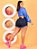 Short Jeans Plus Size Cintura Alta Barra Desfiada Rasgado - Imagem 5