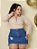 Saia Jeans Plus Size Cintura Alta - Imagem 3