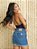 Saia Jeans Curta Barra Desfiada - Imagem 4