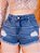 Short Jeans Hot Pants Curto Cintura Alta - Imagem 1