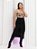Saia Jeans Midi Preta - Imagem 2