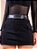 Saia Jeans Cargo Com Cinto - Imagem 1
