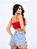 Short Saia Jeans Strass - Imagem 3