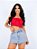 Short Saia Jeans Strass - Imagem 5