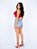 Short Saia Jeans Strass - Imagem 6