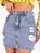 Saia Jeans Feminina Cintura Alta - Imagem 1