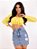 Saia Jeans Feminina Cintura Alta - Imagem 3