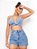 Conjunto Jeans Short e Top Cropped - Imagem 1
