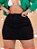 Saia Jeans Plus Size Preta Com Lycra - Imagem 1