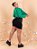 Saia Jeans Plus Size Preta Com Lycra - Imagem 4
